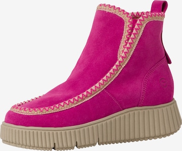 Bottines TAMARIS en rose : devant