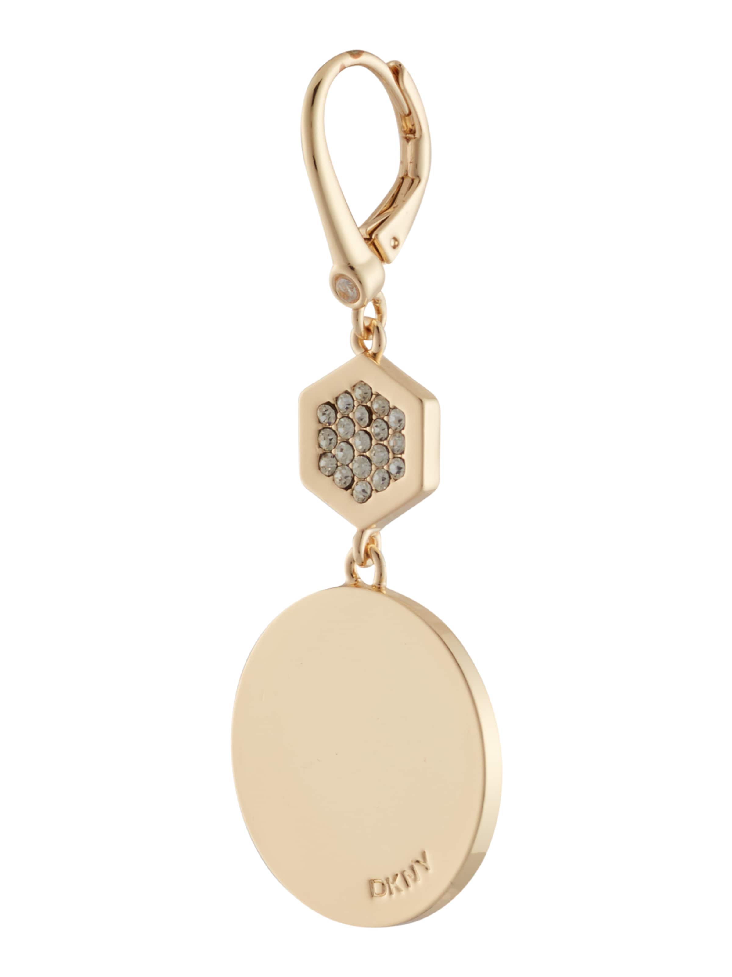 Pendentif DKNY en or : devant
