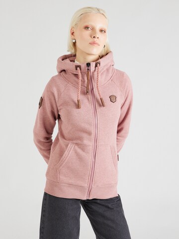 naketano Sweatjacke 'Brazzo' in Pink: Vorderseite