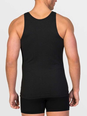 zd ZERO DEFECTS - Camiseta térmica 'Tank Top Soya Yarn' en negro