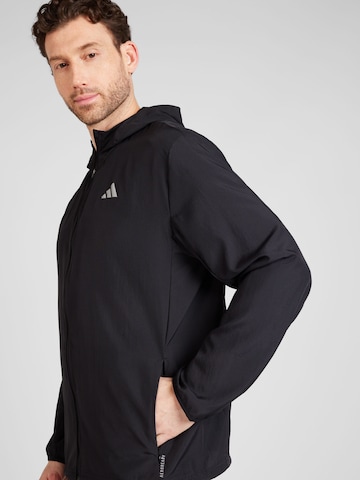 ADIDAS PERFORMANCE Sportjacke 'Run it' in Schwarz