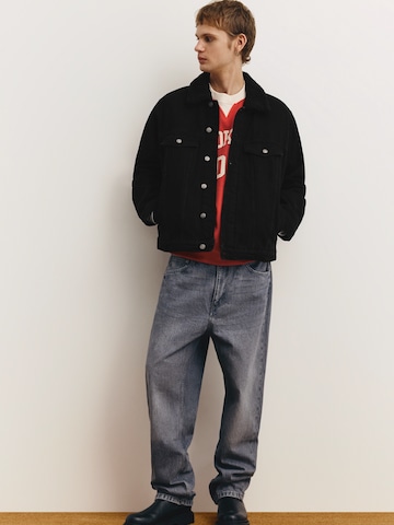 Pull&Bear Between-Season Jacket 'CAZADORA' in Black