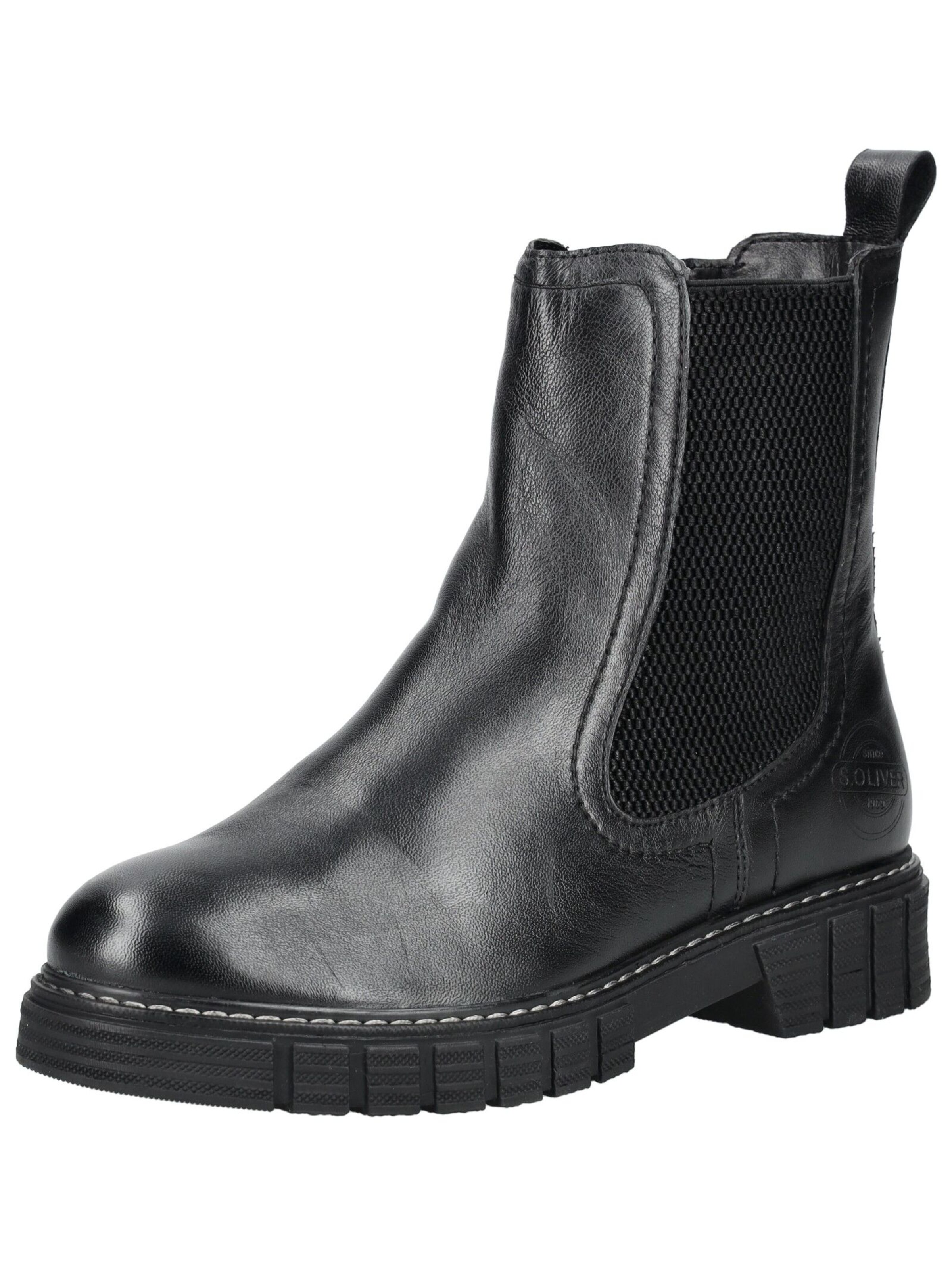 Stivaletto di s.Oliver in nero: frontale