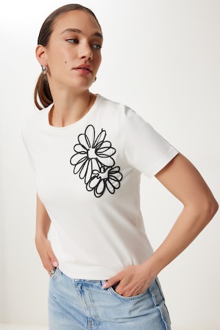 Maglietta di Happiness İstanbul in bianco: frontale