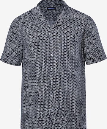 Men Plus Regular fit Overhemd in Blauw: voorkant