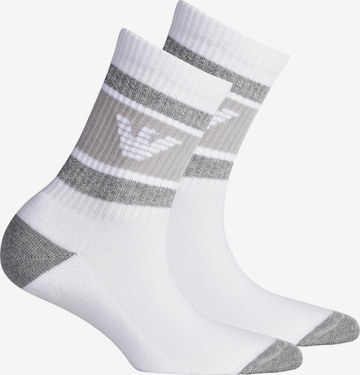 Emporio Armani Socks in White: front
