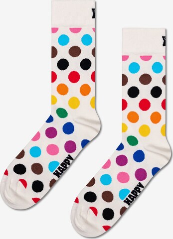 Happy Socks Socken 'Pride Dots' in Weiß: predná strana