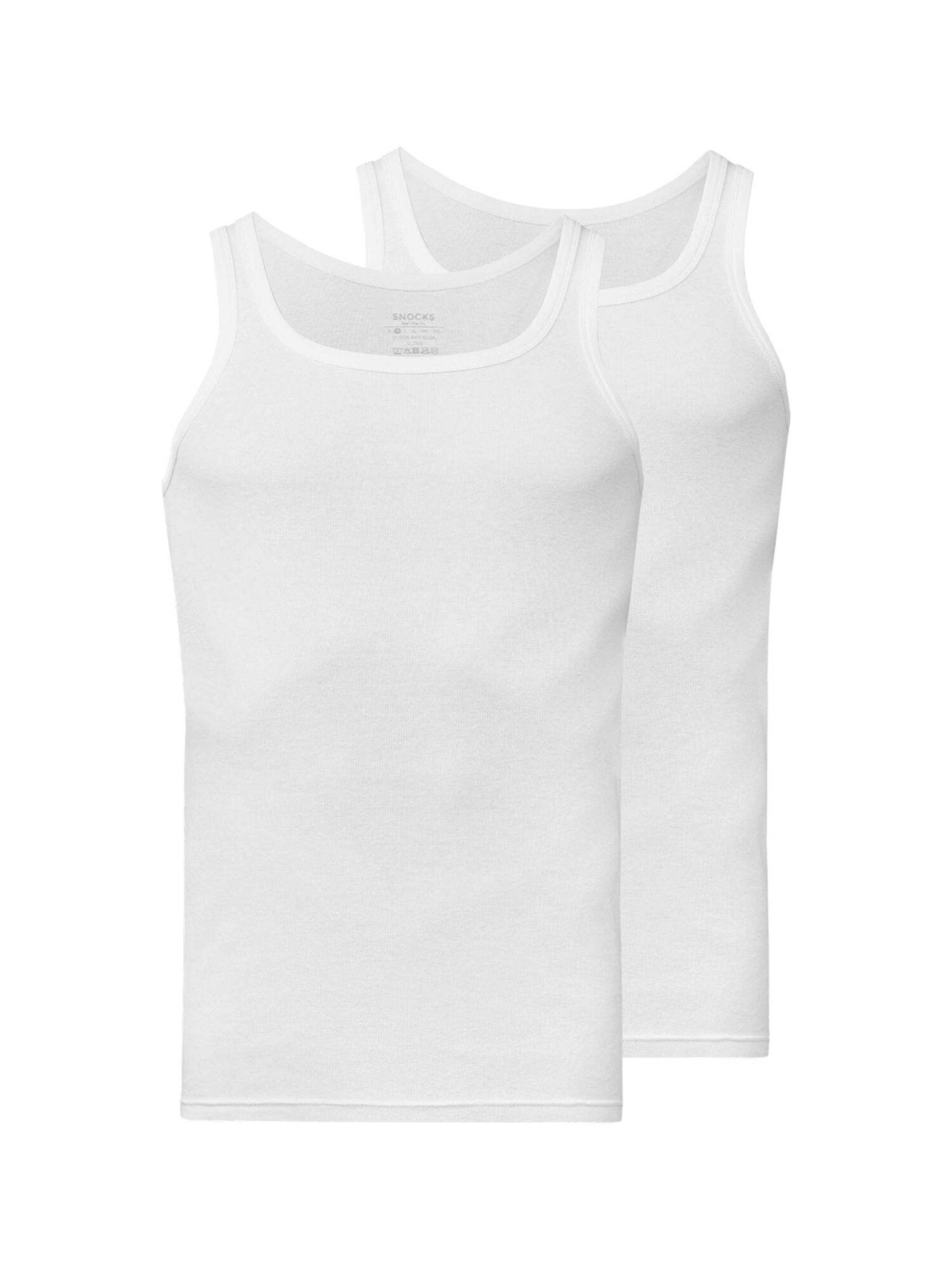SNOCKS Unterhemd in Weiß: Vorderseite