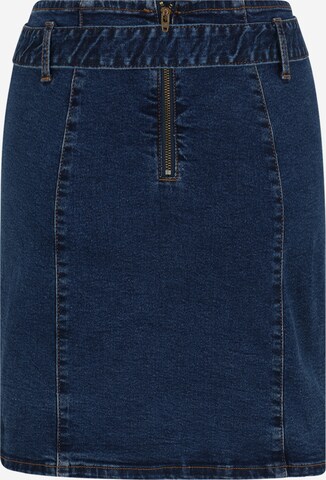 Pieces Petite Rok 'Kesia' in Blauw