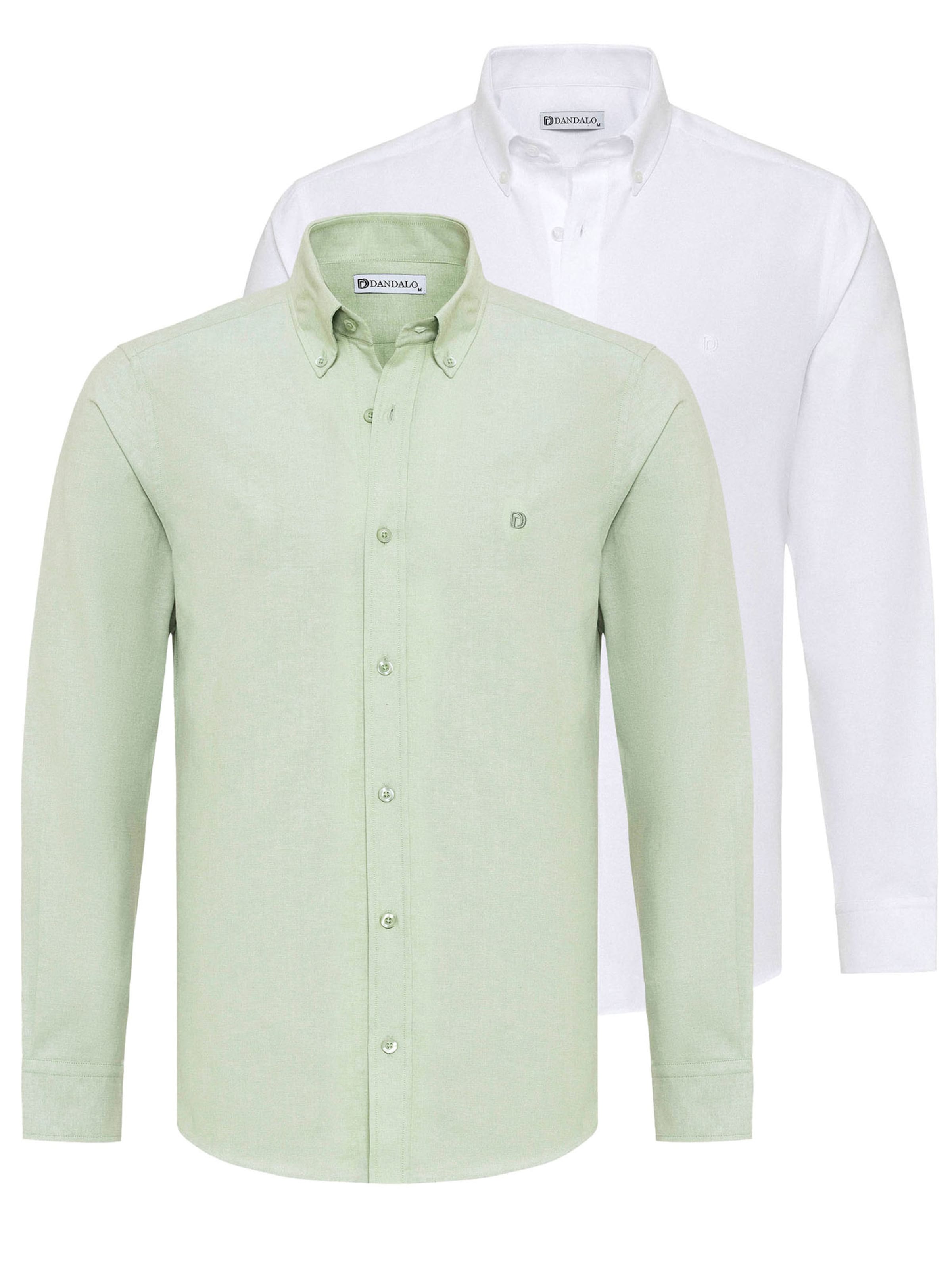 Dandalo Rovný strih Košeľa - Zelená: predná strana