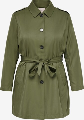 ONLY Carmakoma Between-Seasons Coat in Green: front