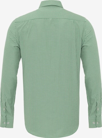 Coupe regular Chemise 'LUIZ' DENIM CULTURE en vert