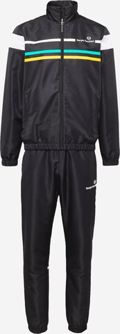 Tuta da jogging 'Plug In' di Sergio Tacchini in nero: frontale