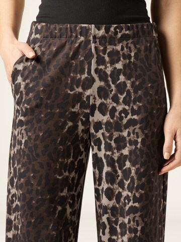 CALZEDONIA Wide leg Pants in Brown
