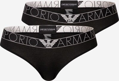 Emporio Armani Slip en noir / blanc, Vue avec produit