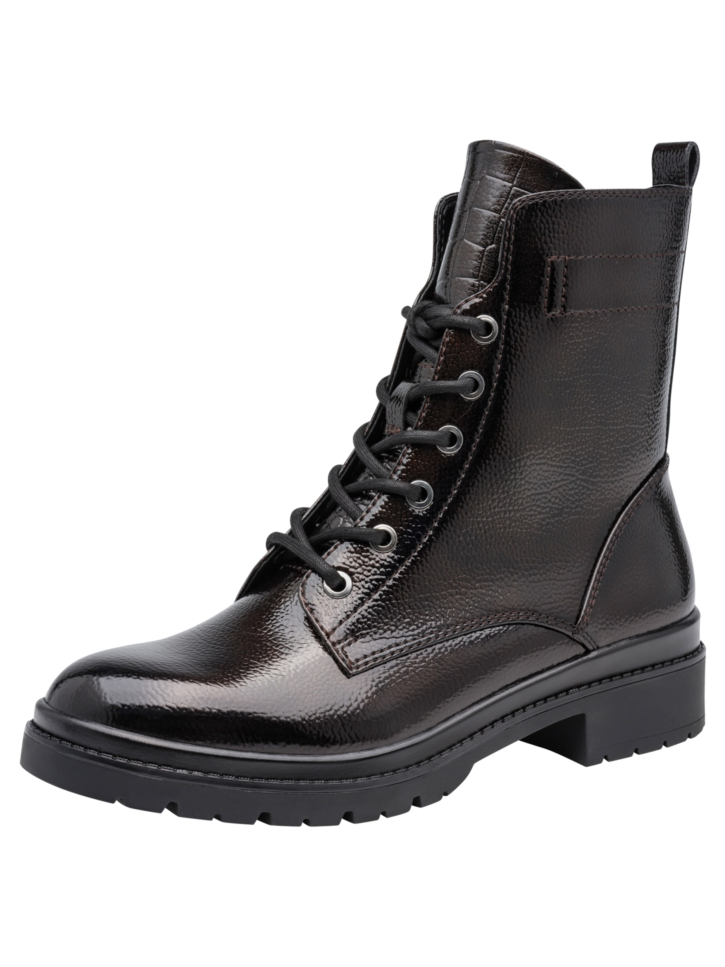 Bottines à lacets Tamaris en marron : devant