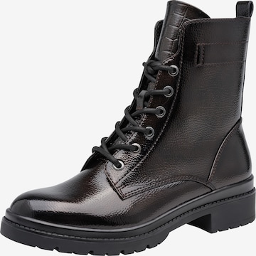 Bottines à lacets Tamaris en marron : devant