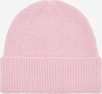 Pull&Bear Beanie in Pink: front