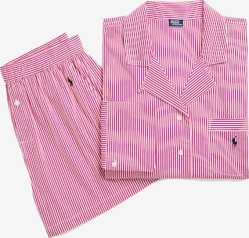 Pyjama ' Crop & Boxer Set ' Polo Ralph Lauren en rose : devant