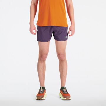 Regular Pantalon de sport 'Impact Run ' new balance en violet : devant