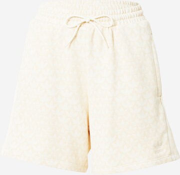 Regular Pantalon 'Trefoil Monogram' ADIDAS ORIGINALS en beige : devant