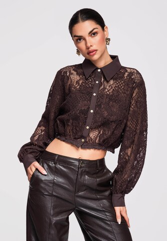 Ombre Blouse 'OW-SH-E0011' in Bruin