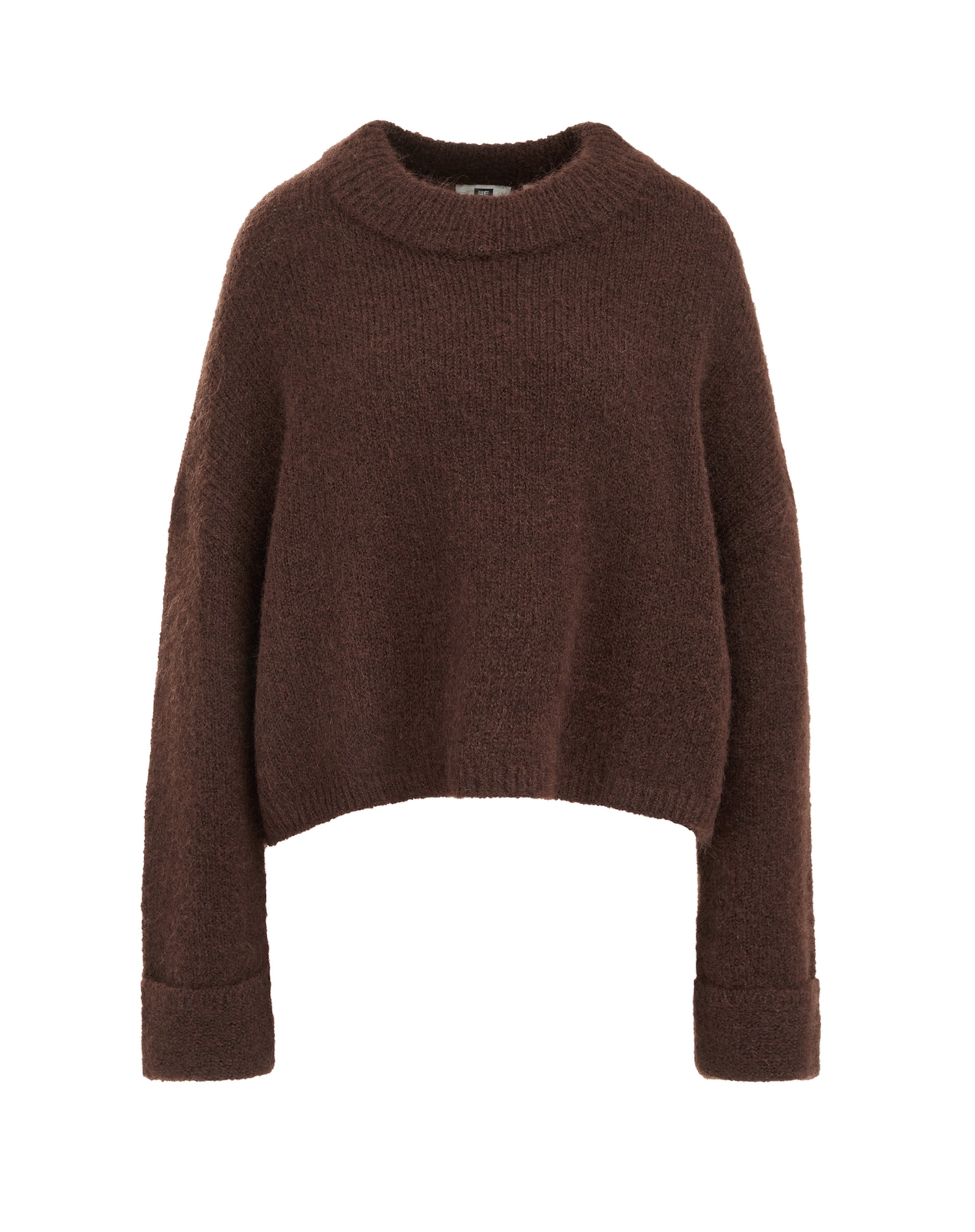 WE Fashion Пуловер в кафяво: отпред