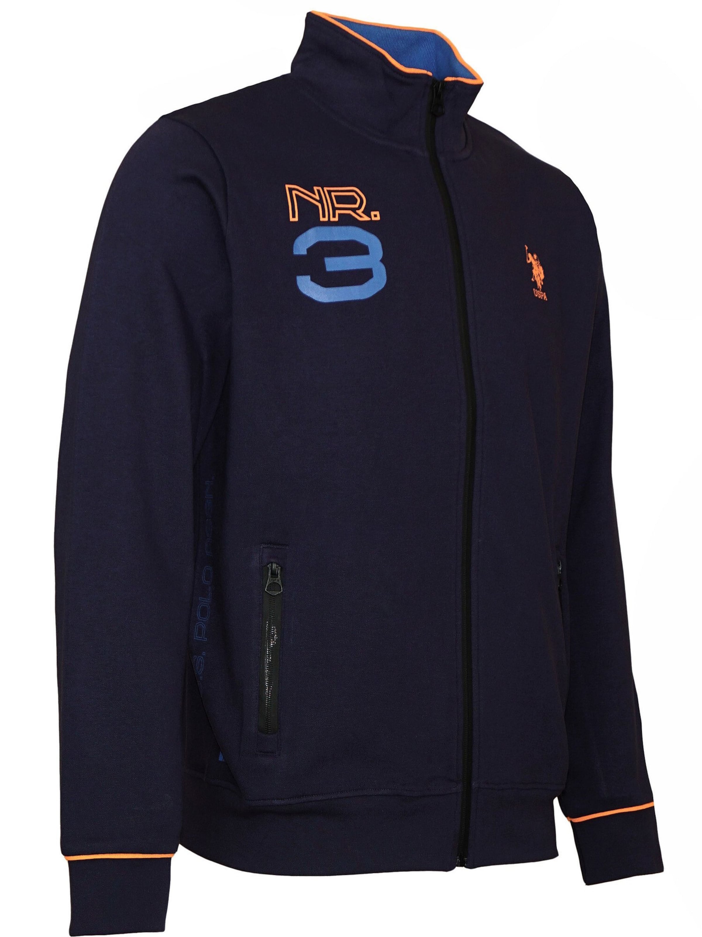 Veste de survêtement U.S. POLO ASSN. en bleu