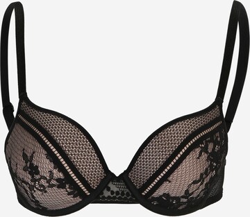 PASSIONATA Push-up Bra in Black: front