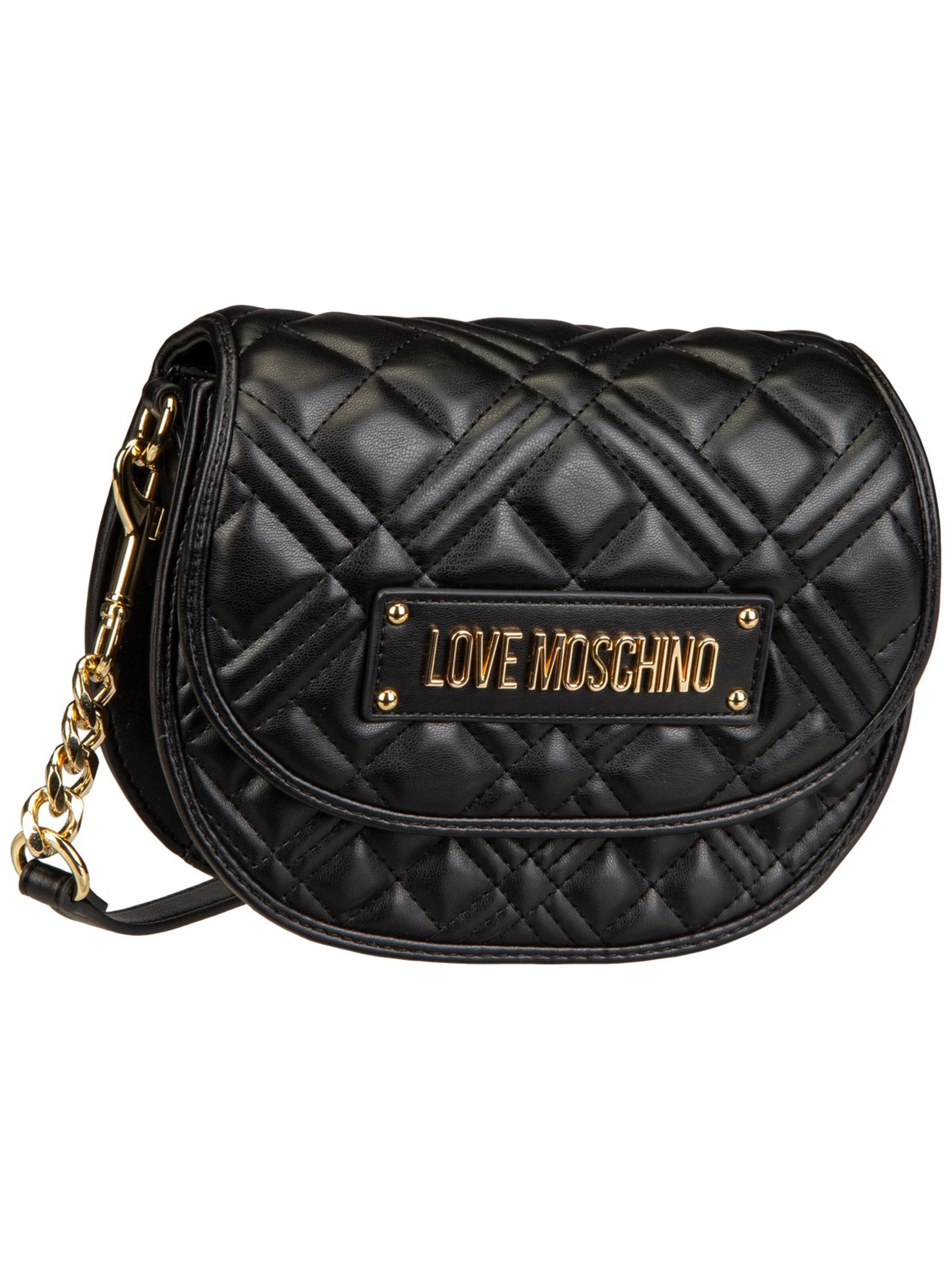 Love Moschino Crossbody Bag in Black: front