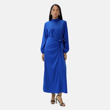 Elara Dress in Blue: front