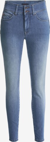 Skinny Jeans 'SECRET CAPRI' de la Salsa Jeans pe albastru: față
