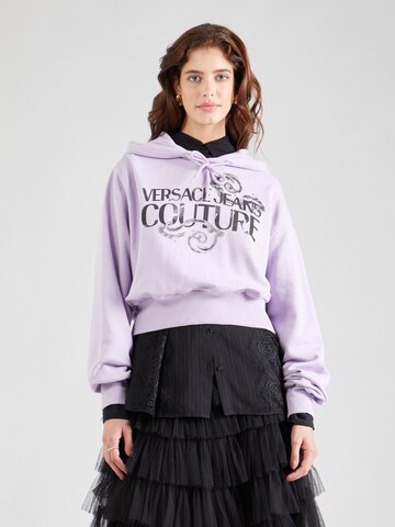 Versace Jeans Couture Sweatshirt in Lila: predná strana