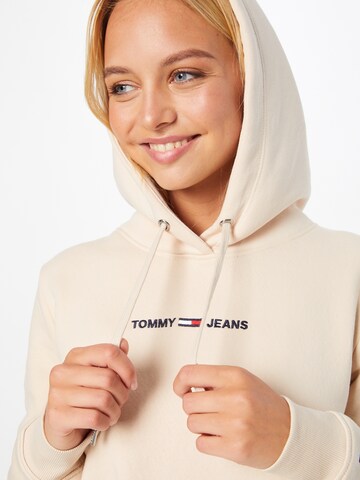 Tommy Jeans Mikina – béžová