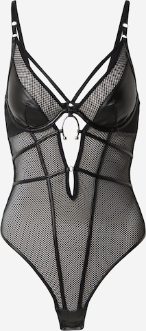 Body 'ZELDA' de la Hunkemöller pe negru: față