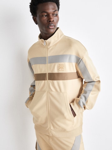 HUGO Ζακέτα φούτερ 'Darahood' σε μπεζ