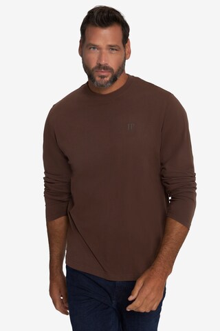 T-Shirt JP1880 en marron : devant