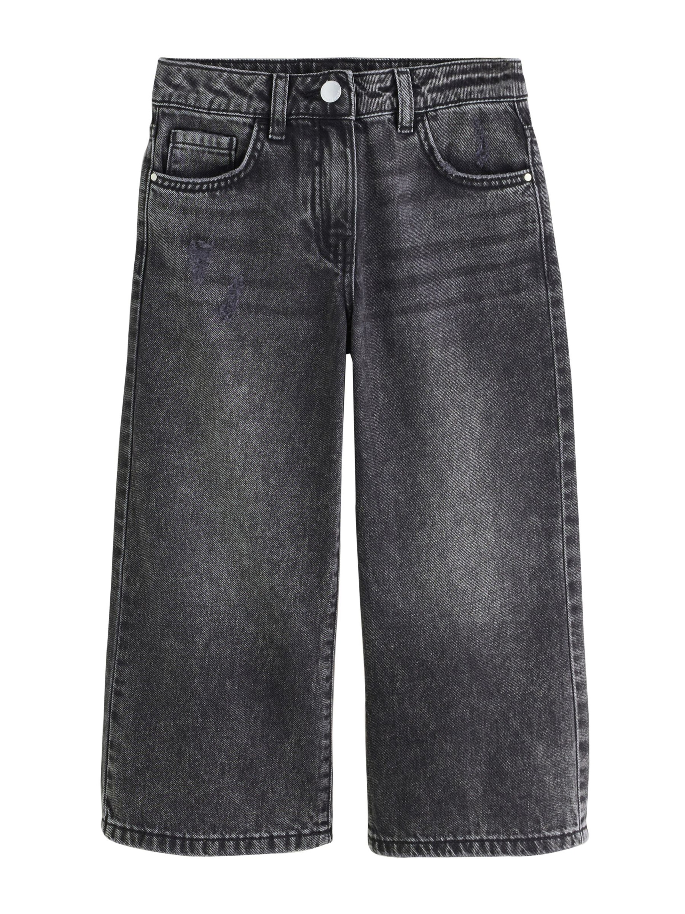 melns Next Platas staras Džinsi: no priekšpuses