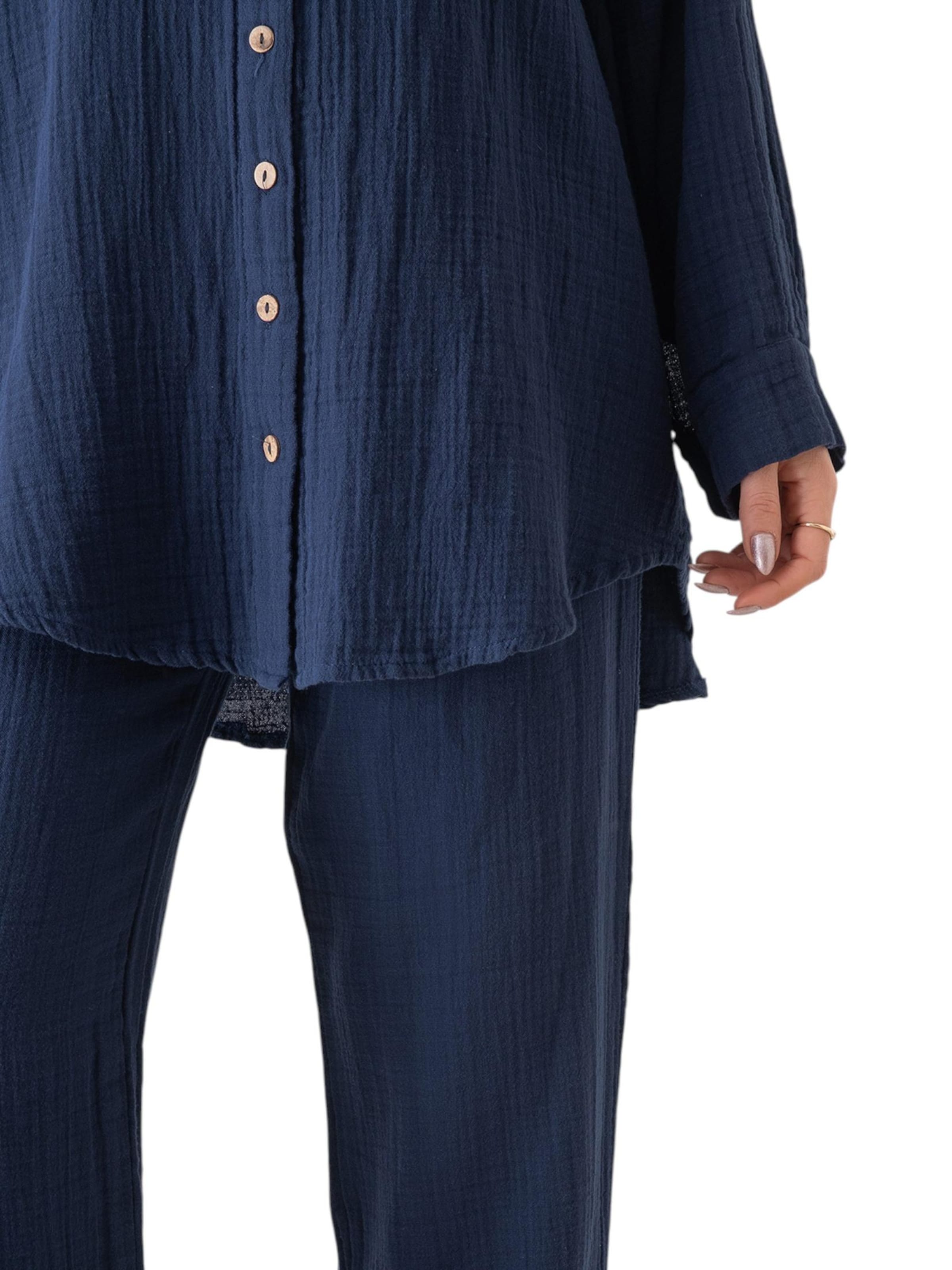 T-shirt oversize 'LAYNA' WENOR en bleu