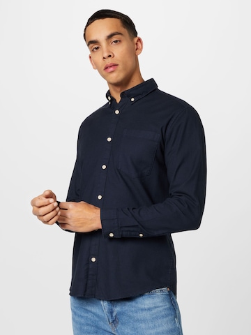 ESPRIT Slim fit Button Up Shirt in Blue: front