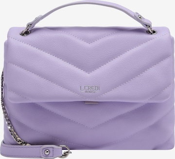 L.CREDI Crossbody Bag 'Kalinka' in Purple: front