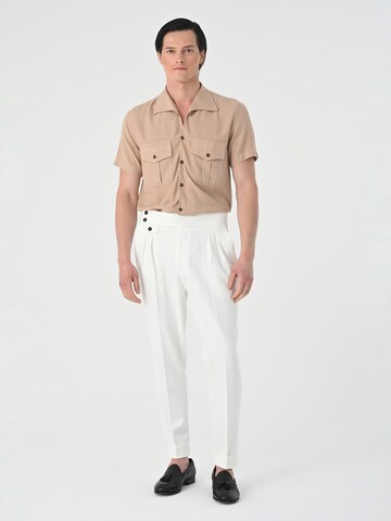 Antioch Regular fit Button Up Shirt 'RI' in Beige