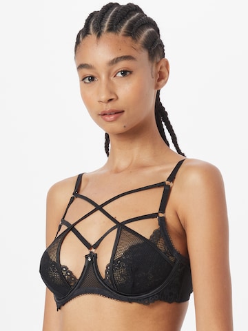 Hunkemöller T-Shirt BH 'ANNA' in Schwarz: predná strana