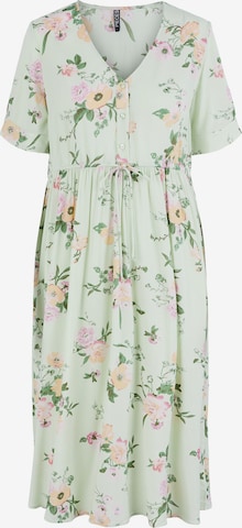 Pieces Maternity Shirt Dress 'Nya' in Green: front