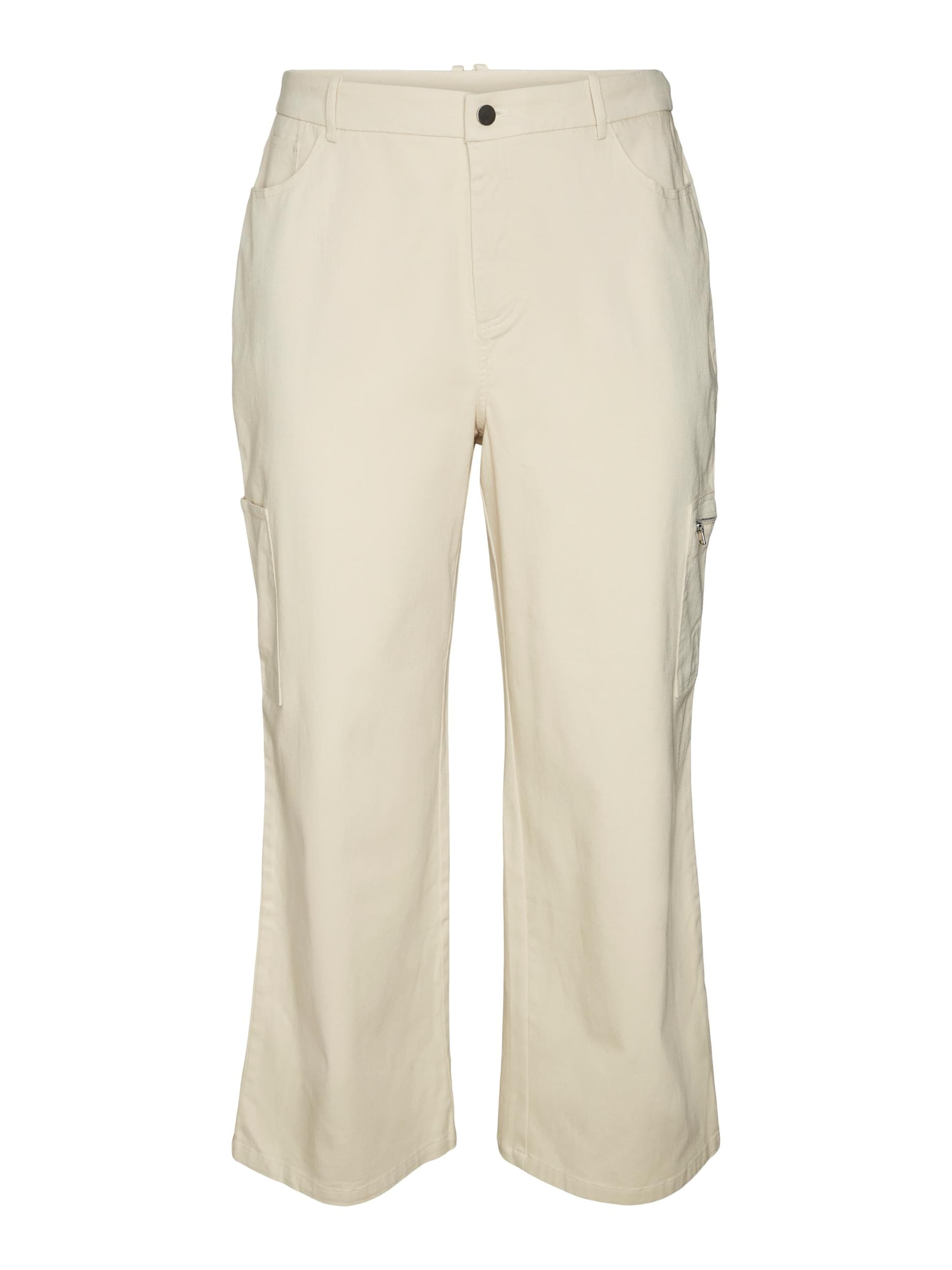 Bootcut Pantaloni cu buzunare 'Joann' de la VERO MODA pe bej: față