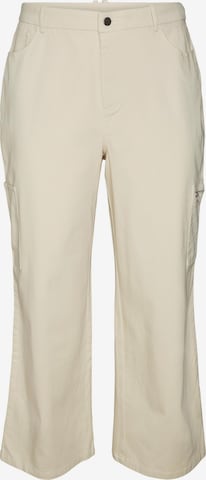 VERO MODA - Bootcut Pantalón cargo 'Joann' en beige: frente