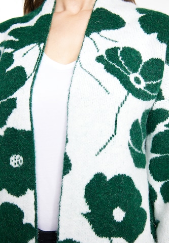 Geacă tricotată 'Lurea' de la Usha pe verde