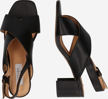 Steven New York Strap Sandals 'Nancy' in Black