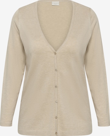 KAFFE CURVE Cardigan 'Farsia' i beige: forside