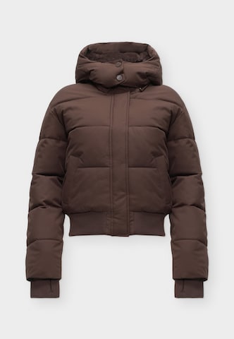 HOLLISTER Winterjas 'FEEL GOOD' in Bruin: voorkant